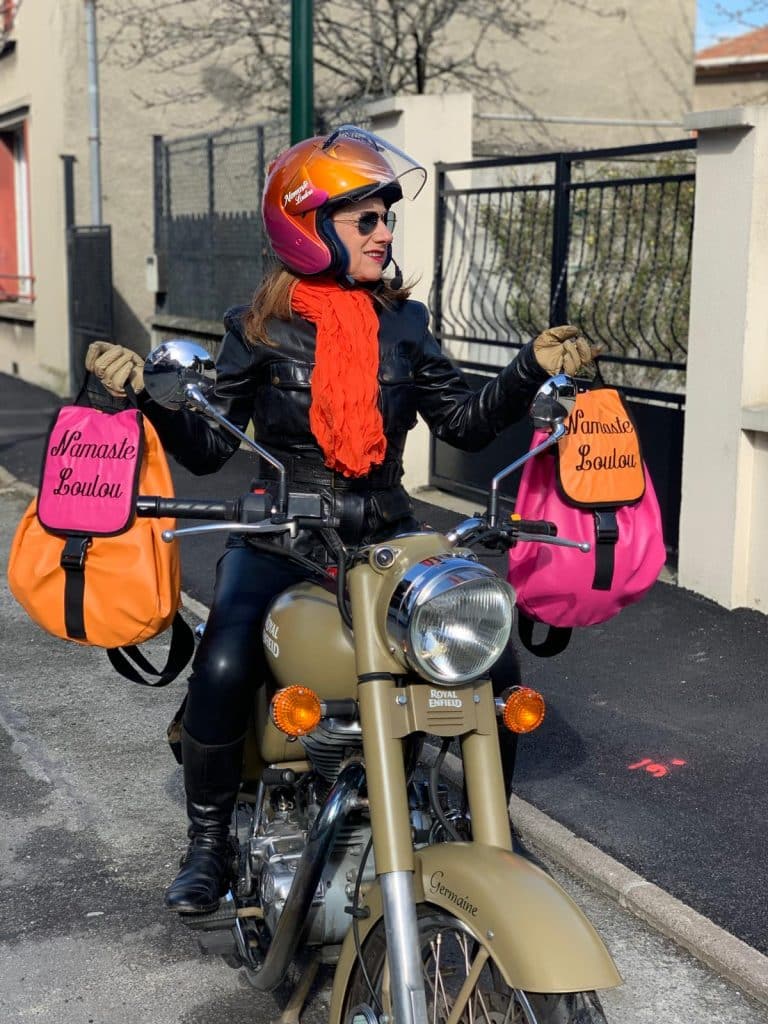 Sacs baudrier DALZOTTO orange et rose